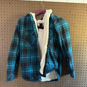 Flannel Jacket With Fur